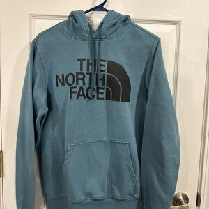 The North Face Mens Medium Blue Logo Pullover Hoodie